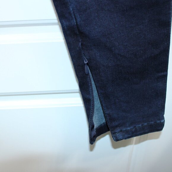 3/$30 WeWoreWhat Revolve High Rise Skinny Zip Ankle Size 26 Dark Wash - Picture 2 of 4